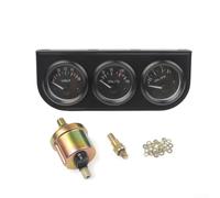 Compteur 3-en-1 Volt pour temp Huile 52mm LED Compteur 3-en-1 | Plage 8-16V, 50-150° pour c, 0-7kg, haute précision, sécurité conduite améliorée, données fiables