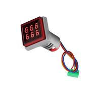 Compteur à affichage numérique 22 mm avec trou de ventilation - Compteur carré à 6 chiffres 0-999999 AC 220 V avec trou de ventilation - Affichage LED
