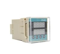 Compteur à affichage numérique DC12V DC24V AC110V AC220V AC380V 48 * 48mm Relais à double retard Indicateur intelligent Minuteries(AC110V)