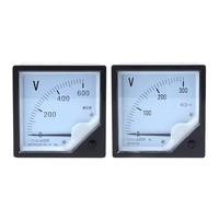 Compteur à aiguille analogique CC 5 V, 10 V, 15 V, 30 V, 75 V, 100 V, 150 V, 300 V, 500 V, 750 V, 1000 V, 6 C2-V, 80 x 80 mm, 1 pièce(600V)
