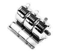 Compteur à chiffres multiples en acier inoxydable avec mécanisme de réinitialisation, outil de comptage rotatif pour chantiers de construction, compteur pour événements de recherche scientifique