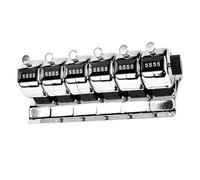 Compteur à chiffres multiples en acier inoxydable avec mécanisme de réinitialisation, outil de comptage rotatif pour chantiers de construction, compteur pour événements de recherche scientifique