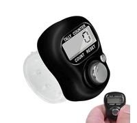 Compteur à doigts avec indication du numéro LCD, compteur numérique avec : compteur pratique et réinitialisable pour passe-temps comme crochet, tricot, golf, ainsi que pour inventaires et comptage des