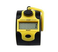 Compteur à doigts, compteur numérique , mini compteur à 5 chiffres pour tour/sport/entraîneur/école/événement (jaune-1 pièces)