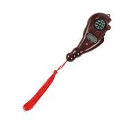 Compteur à pratique en bois, écran électronique à 5 chiffres, clicker numérique, léger, facile à lire, LED | Compteur robuste et portable avec multifonction pour compter, tricoter, coachi