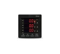 Compteur combiné intelligent triphasé à affichage numérique de courant et de tension avec tube LED, 500 V, référence 5A194I, 1 pièce(Size 72x72mm)