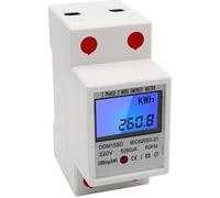 Compteur Compteur d'énergie monophasé à rail DIN 5-80A 220V 50Hz compteur électronique de KWh avec affichage numérique à rétroéclai