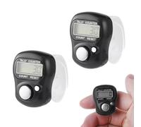 Compteur, Compteur Manuel, Compteur Digital, Compteur Numérique, Compteur Electronique, Compteur électronique, Compteur Numeration, Compte-Rangs, Compte Rang Tricot (2PC-Noir)