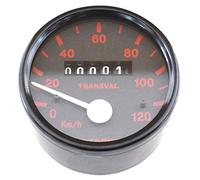 COMPTEUR CYCLO TRANSVAL 120KM-H POUR PEUGEOT 103 SPX-RCX (Ø60mm AVEC DEMULTIPLICATEUR + TRANSMISSION)