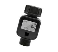Compteur d ' eau G3 / 4 avec bouton de commande frontal unique | Lecture du débit d ' eau en temps réel, écran LCD numérique pour visualisation directe, applications d ' arrosage de