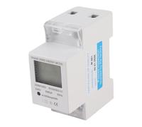 Compteur d’énergie électronique monophasé DDM15SD, affichage numérique à rétroéclairage LCD, compteur électrique monté sur rail DIN avec surveillance de la tension, du courant et