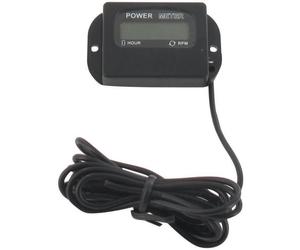 Compteur d’heures (power meter) digital avec fonction compte-tours - Dimensions : L: 54mm - l: 32mm - H: 15,5mm