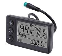 Compteur d'affichage LCD pour vélo électrique, Prise étanche avec Support d'affichage d'écran LCD pour Guidon de 22, 2 mm/0, 9 Pouces