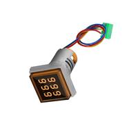 Compteur D'affichage Numérique 22 Mm Mount De Compteur Carré 6 Chiffres 0-999999 AC220V Count Counter Avec Trous Ventilation Ammetters Professionnels