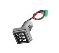 Compteur D'affichage Numérique 22 Mm Mount De Compteur Carré 6 Chiffres 0-999999 AC220V Count Counter Avec Trous Ventilation Ammetters Professionnels