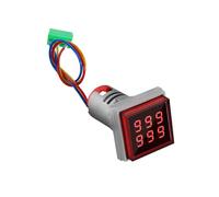 Compteur D'affichage Numérique 22 Mm Mount De Compteur Carré 6 Chiffres 0-999999 AC220V Count Counter Avec Trous Ventilation Ammetters Professionnels