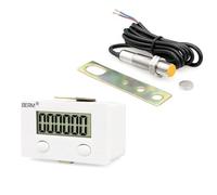 Compteur d'affichage numérique électronique pour usage industriel, 5 ou 6 chiffres avec interrupteur à capteur magnétique, compteur automatique de poinçons à induction, batterie AA 1,5 V, compteur 6