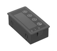 Compteur d'affichage numérique pour entrée analogique 0-10 V 4-20 mA avec pour communication RS485, indicateur de signal de tension 0-20 MA 2-10 V, plastique noir, modèle HXDSBOXA-485