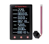 Compteur d'affichage numérique professionnel pour consommation d'énergie en temps réel, tension, courant d'énergie, suivi et analyse de l'éclairage LCD