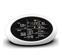 Compteur d'air haute précision 10 en 1 facile à transporter avec température et humidité pour les maisons PM2.5 CO2 TVOC Testeur d'air de haute précision