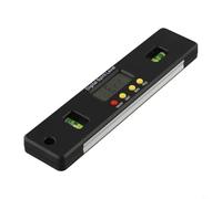 Compteur d'angle électronique numérique avec base magnétique et affichage de plusieurs unités pour des mesures absolues et relatives précises dans la construction, la menuiserie et les tâches