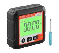 Compteur d'angle numérique avec base magnétique, rapporteur électronique pour mesure absolue et relative, résolution de 0,05°, verrouillage des données, 4 x