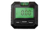 Compteur d'angle numérique LCD avec niveau à bulle et base magnétique, outil de mesure d'inclinaison pour le travail du bois et la construction, résolution 0,1°, précision ± 0,2°, rouge/noir D