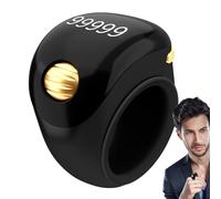 Compteur d'anneau, comptoir du doigt | Anneau de compteur de ligne à 5 chiffres - Outil de comptage manuel, perles de prière Tally Counting Tool pour la méditation, la relaxation, les doigts actifs