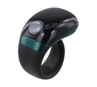 Compteur d'anneaux en silicone ABS 3 tailles réglables (vert) | L'écran LCD affiche le compte, la date, l'heure ; réponse précise des boutons ; idéal pour l'inventaire, les événements