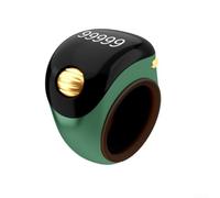 Compteur d'anneaux intelligent ABS pour un calcul précis (vert) | Affichage LED, comptage précis, suivi des loisirs, comptage sportif, prière pour l'utilisation du zikr