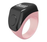 Compteur d'anneaux intelligent Tasbih avec vibration pour un meilleur suivi des prières et un engagement spirituel (rose)