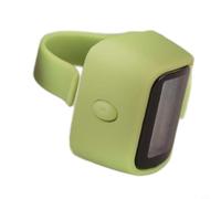 Compteur d'anneaux numérique avec bouton muet et grand écran, compteur de clic manuel jusqu'à 99999, ergonomique réglable pour tricot, inventaire, sport, matériau ABS, compteur portable, noir (vert)