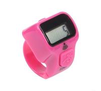 Compteur d'anneaux numérique avec éclairage LED et son de comptage à 100 pour une utilisation dans les présentations d'éducation physique et les ateliers interactifs (rose rouge)