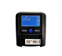 Compteur d'argent, Détecteur portable de faux billets (euros et dollars) - Compteuse devises Identification rapide des avec affichage LED(Blue 0.8mm)