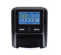 Compteur d'argent, Détecteur portable de faux billets (euros et dollars) - Compteuse devises Identification rapide des avec affichage LED(With battrey)