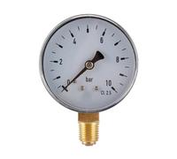 Compteur d'arrosage pour tuyau d'arrosage Manomètre de pression d'air 1/4 pouce 0-10 bar, testeur de pression d'air, eau et huile