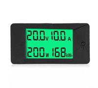 Compteur DC 0-300V Écran LCD Vert Mesure pour puissance Compteur(50A) | Écran vert panoramique, rétroéclairage clair, pour affichage voltage courant pour puissance énergie, format auto