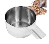 Compteur de 2 tasses : acier inoxydable 304 de 480 ml | Compteur en acier inoxydable 304 avec, durable, passe au lave-vaisselle, idéal pour cuire au four, cuisiner et manger