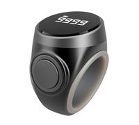 Compteur de bague intelligent de précision avec écran numérique électronique LCD, batterie rechargeable de type C et ajustement réglable pour le suivi des comptes en fitness ou au travail (noir)