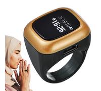 Compteur de bague intelligente, compteur de prière, anneaux intelligents de prière, compteur de réveil numérique, de localisation de l'ordinateur portable pour adultes,