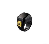 Compteur de bague numérique rechargeable intelligent Tasbeeh pour prière musulmane, méditation, écran étanche, 20 mm, blanc (22 mm, noir)