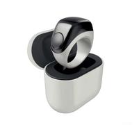 Compteur de bagues intelligent avec bracelet amovible et étui de charge pour un comptage numérique précis du chapelet et un suivi quotidien des mouvements (gris)