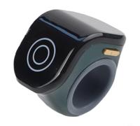 Compteur de bagues ultra léger rechargeable avec double affichage, ajustement réglable, design résistant à l'eau et longue durée de vie de la batterie pour compter (vert)