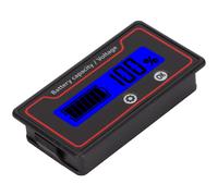 Compteur De Batterie Avec Alarme Lumineuse, éCran Lcd, Jauge De Tension De Capacité De Batterie SûRe Pour VéHicule éLectrique, LumièRe Bleue 12-84v