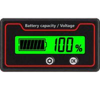 Compteur de batterie,Compteur de capacité de batterie,Jauge de capacité de batterie,Indicateur de tension de capacité de batterie,Moniteur de capacité de batterie,Jauge de niveau de batterie en pource