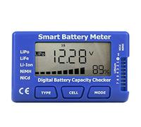 Compteur de Batterie Numérique Intelligent 5 en 1 avec écran LCD : Vérificateur Multifonctionnel de capacité de Batterie pour Batteries LiPo/LiFe//NiMH/NiCd