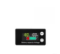 Compteur de batterie numérique LCD pour la surveillance de l'acide au lithium et de la tension et de l'état de la batterie LIFEPO4 avec seuils réglables haut-bas (D)