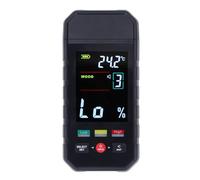 Compteur de bois type broche, écran LCD numérique 2 en 1, détecteur de température d'humidité, testeur pour bois, bois de chauffage, matériaux de construction avec alimentation automatique