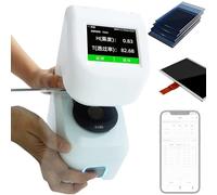 Compteur de brume portable, mesure du testeur de transmission, résolution 0,01%, écran tactile de 2,8 pouces, for test de transparence de la brume des lunettes de film(DH-12)