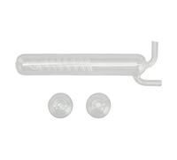 Compteur de Bulles CO2 Spiral en Verre Transparent 14x2cm - Haute Visibilité, Résistance Acide et Installation Facile pour Aquarium Poisson